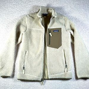 Patagonia Women’s Retro-X Fleece Jacket Full Zip Cream Size Small Lightweight